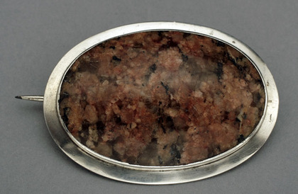 Scottish Provincial Silver and Granite Brooch - Aberdeen
